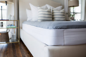 How to keep sheets on your bed hack - The Better Bedder! The Better Bedder will keep sheets on your bed! No more straps, zippers, or clips. You put it on once and it becomes a part of your mattress. Any sheet from any store will fit perfectly on your mattress. Works on most adjustable beds.
